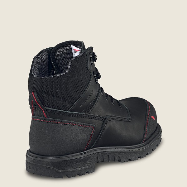 Red Wing Mens Brnr Xp - 6-inch Waterproof Toe - Safety Boots Black/Grey - 5246VAOSK